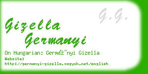 gizella germanyi business card